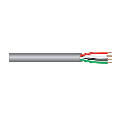 West Penn 244 18 AWG 4C 7x26 Stranded BC Unshielded CMR PVC Low Voltage Audio Communication Cable