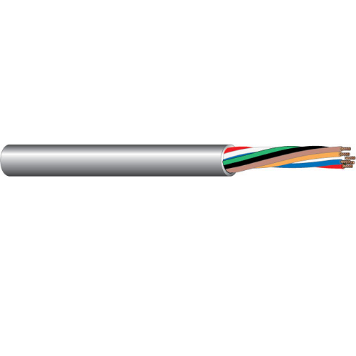 West Penn 855 22 AWG 5C 7x30 Stranded BC Unshielded CMR PVC Low Voltage Audio Communication Cable