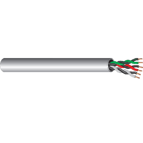 West Penn 752 18 AWG 6C 7x26 Stranded BC Unshielded CMR PVC Low Voltage Audio Communication Cable