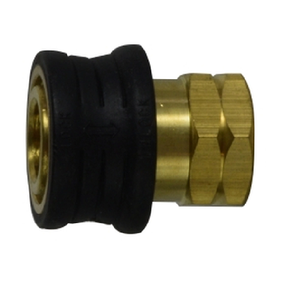 3/8" Rubber Grip Female Brass Straight Quick Disconnect Coupler 86036RG