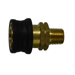 1/4" Rubber Grip Male Straight Brass Quick Disconnect Coupler 86030RG
