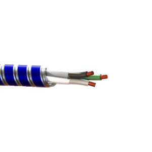 12/3C 1 Ground Stranded Copper MC Glide Tuff™ Steel Clad THHN/THWN Insulation Interlocked Armor Cable