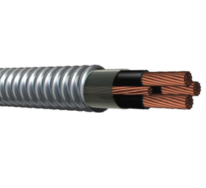 1/0-3C 6 BC Ground Stranded MC Intermediate And Feeder XHHW-2 Insulation Aluminum Armor Cable