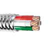 1/0-4C Stranded Copper Metal Clad UL Galvanized Steel THHN/THWN Insulation Interlocked Armored Cable