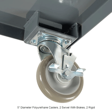 Steel Utility Cart w/3 Shelves 1200 lb Capacity 36"L x 24"W x 35"H 800460