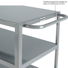 Steel Utility Cart w/3 Shelves 1200 lb Capacity 36"L x 24"W x 35"H 800460