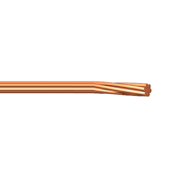 8 AWG 665 Stranded Bare Copper Conductor Uninsulated Rope Wire
