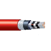 3 Core 25 mm² RFOU 6/10KV W/ Earth Flame Retardant Halogen Free High Voltage Power Cable