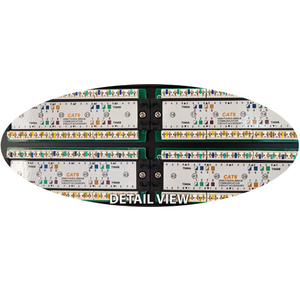 96 Port CAT6 4U 110 IDC Patch Panel 042-379/96