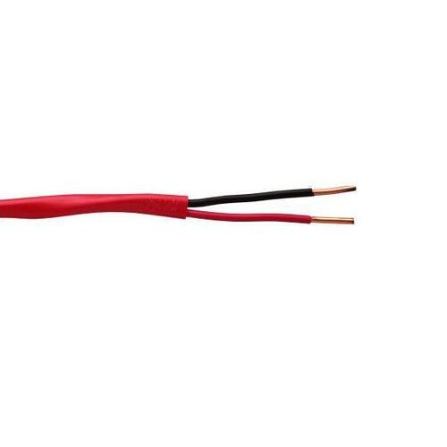 Solid BC Unshieled PVC/LSPVC Jacketed 75C 300V FPLP Alarm Cable Red