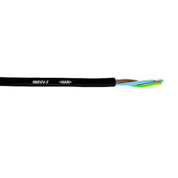18 AWG 2 Cores H05VV-F Bare Copper Light-Duty PVC 500V Flexible Cable 4001802