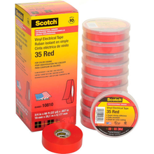 3/4" X 66' 3mƒ?› Scotch?? Vinyl Electrical Color Coding Tape (pack of 10)