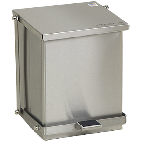 Stainless Steel Step-On Cans 4 Gallon 16 Quart Detecto C-16
