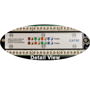 12 Port-Mini 1U CAT5E  110 IDC Patch Panel 041-371/12