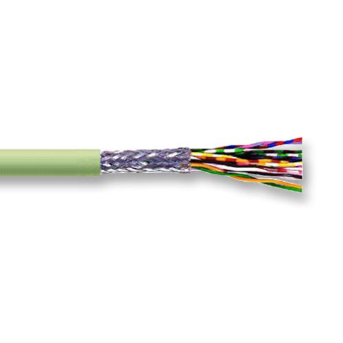 22 AWG 10C 7 Stranded Bare Copper TC Braid PVC 80C 250V Light-To-Moderate Flex Robotic Cable