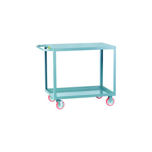Welded Service Cart with 2 Shelves 1200 lb Capacity 24"L x 18"W x 35"H Gray Little Giant LG-1824-BRK