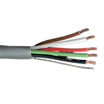 20 AWG 5C Stranded Tinned Copper Unshielded PUR Jacket 80C 300V Composite Electronic Cable