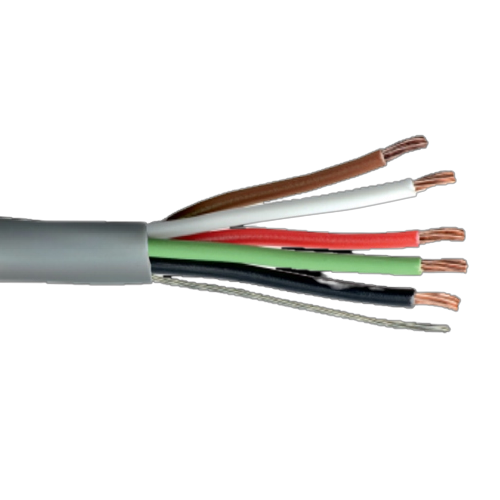 20 AWG 5C Stranded Tinned Copper Unshielded PUR Jacket 80C 300V Composite Electronic Cable