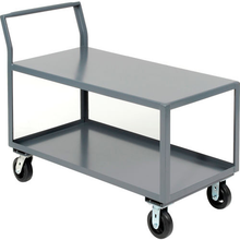 Service Cart W/2 Shelves 1200 Lb Capacity 48"L X 30"W X 31"H Gray Jamco SL348-R8