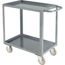 Steel Utility Cart w/2 Tray Shelves 1200 lb Capacity 30"L x 18"W x 35"H 800453