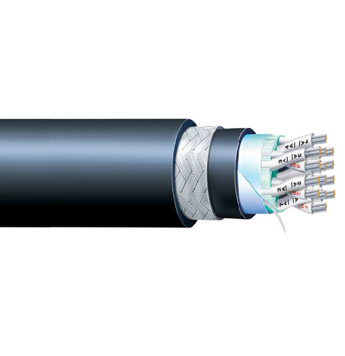 48 Core 0.75 mm² JIS C 3410 150/250V (FA-)TTYCSLA Shipboard Flame Retardant Instrumentation Cable