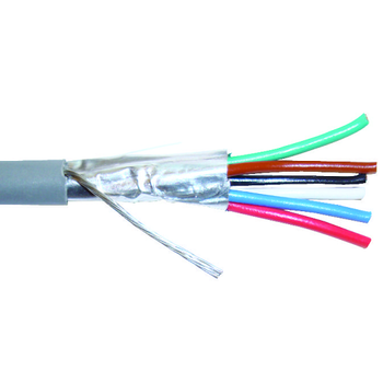 P10089 18 AWG 4 Conductor Non Plenum Shielded Annealed TC Jacket Gray PVC Audio And Control Cable