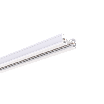 Aeralux Track-1 8'L 120V 50/60Hz 20A White with Juno Single Circuit Adapters