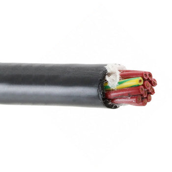 Alpha Wire 85815 18 AWG 15 Conductor 600V Unshielded PVC Insulation Continuous Flex Control Xtra Guard Performance Cable