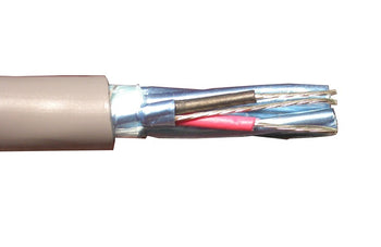 Alpha Wire 6076C 24 AWG 6 Pair Individually Foil Shielded FPP Insulation 300V Communication and Control Cable