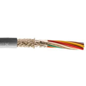 Alpha Wire 5677 26 AWG 6 Conductor Foil Shielded 300V PVC Semi Rigid Insulation Xtra-Guard 1 High performance Cable