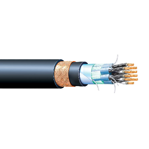 BIOI(IC)4P14AWG(2.5MM2) 4 Pairs 14 AWG 250V Shipboard Fire Resistant Armored And Sheathed AL/PS Tape Screened LSHF Cable
