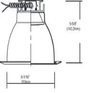 6″ LED Retrofit Frame-in Kit 14W 35K 120-277VAC 1,400 Lumens