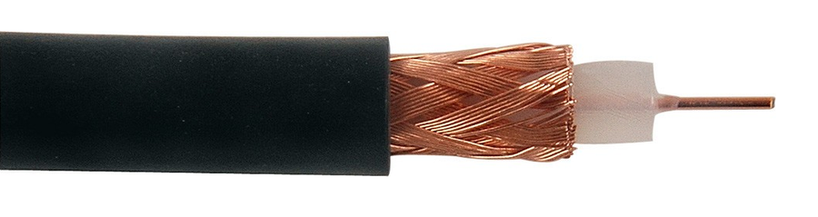 Belden 8237 13 AWG RG-8/U 52 Ohm Bare Coppe Coax Cable