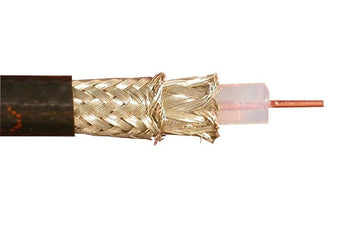 BELDEN 8281 20 AWG 1 CONDUCTOR RG-59/U PE INSULATION DOUBLE BRAIDED ANALOG VIDEO COAX CABLE