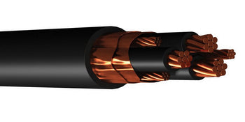 Belden 29523C 10 AWG 3C Black BC XLPE Spiral Copper Tape Shielded 600V VFD Cable