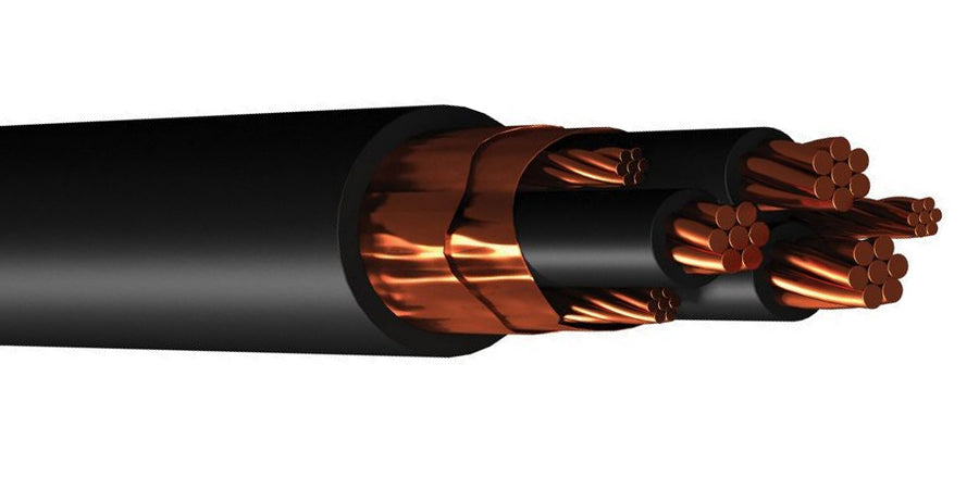Belden 29527C 2 AWG 3C Black BC XLPE Spiral Copper Tape Shielded 600V VFD Cable