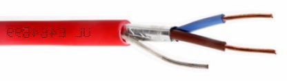 Belden 6220FL 16 AWG 2 Conductor Shielded Bare Copper FPLP Fire Alarm Cable (1000FT)