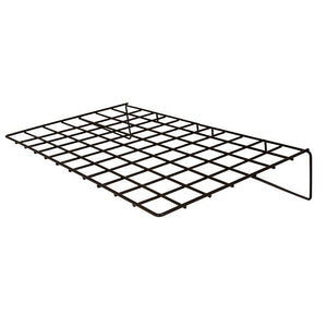 14"D X 23-1/2"L Straight Shelf For Grid Panels Econoco BLK/2314 (Pack of 6)
