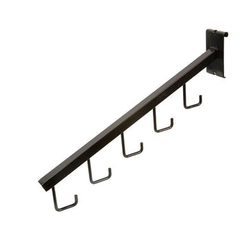 5-Hook Square Tubing Waterfall For Grid Panel Econoco BLK/5H (Pack of 10)