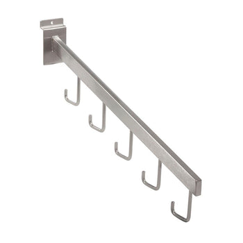 5-Hook Rectangular Waterfall For Slatwall Econoco BQRW5HSN (Pack of 5)
