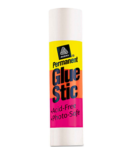 1.27 oz Avery Permanent Glue Stics Clear Application Stick 00196