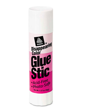 1.27 oz Avery Permanent Glue Stics Purple Application Stick 00226