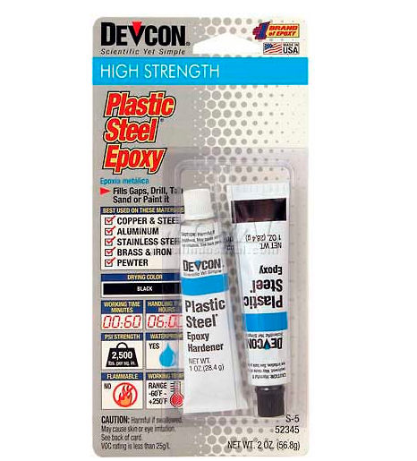 2-1 Oz Devcon Plastic Steel Epoxy Tubes 52345
