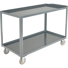 Steel Utility Cart w/2 Tray Shelves 1200 lb Capacity 48"L x 24"W x 35"H 800461