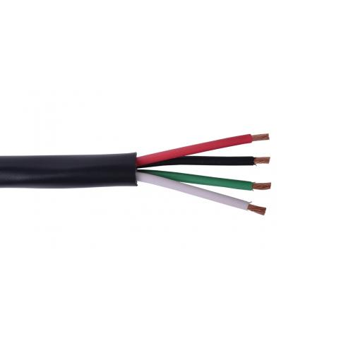 18 AWG 4C Stranded Bare Copper Unshielded Waterblock PVC 300V Direct Burial Wet Location Cable