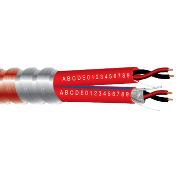 16 AWG 2C Shield 14 AWG 2C Solid BC Unshielded Plenum FPLP Al Metal Clad Armor Fire Alarm Cable