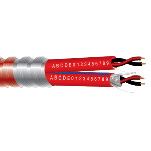 16 AWG 2C Shield 14 AWG 2C Solid BC Unshielded Plenum FPLP Al Metal Clad Armor Fire Alarm Cable