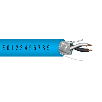 16 AWG 2C Strand Bare Copper Shielded Riser Al Mylar Low-Smoke PVC Security Access Control Cable