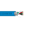 18 AWG 4C Strand Bare Copper Shielded Riser Al Mylar Low-Smoke PVC Security Access Control Cable