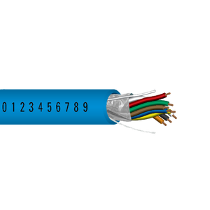 18 AWG 8C Strand Bare Copper Shielded Riser Al Mylar Low-Smoke PVC Security Access Control Cable